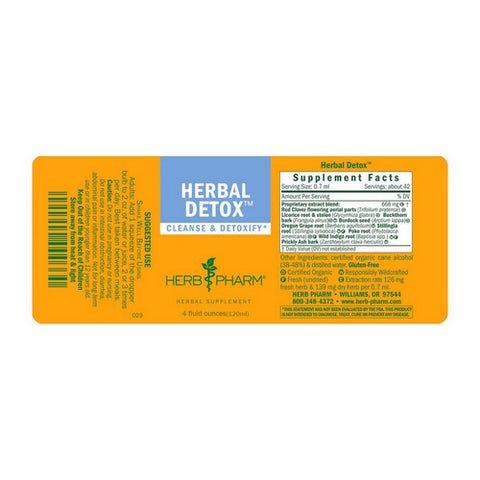 Herb Pharm, Herbal Detox, 4 Oz