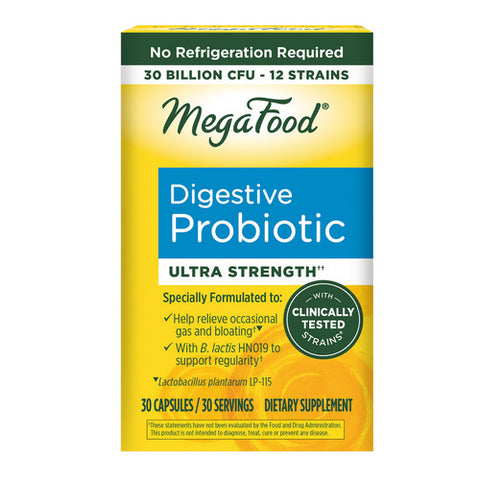 MegaFood, Digestive Probiotic Ultra Strength, 30 Capsules