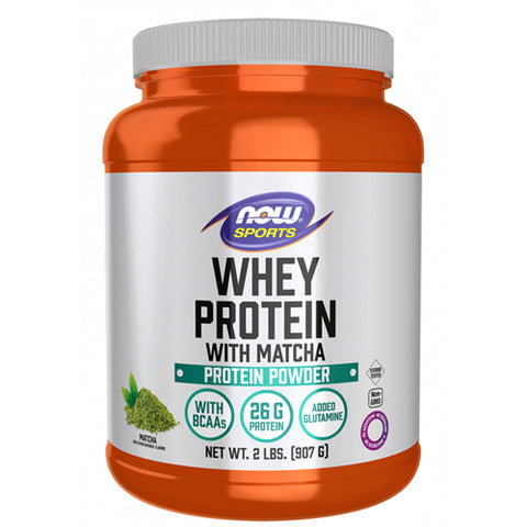 Now Foods, Whey Protein With Matcha Powder, 2 Lbs