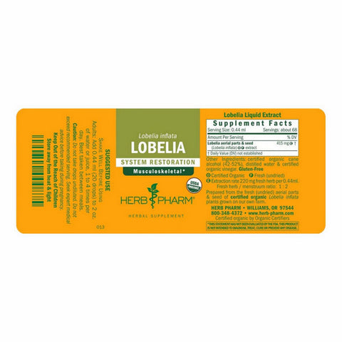 Herb Pharm, Lobelia Extract, 4 Oz