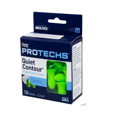 Flents, Quiet Contour Foam Ear Plugs, 10 Count