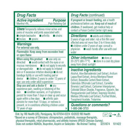 Biofreeze, Menthol-Pain Relieving Gel Overnight Relief Roll-On Lavender, 2.5 Oz
