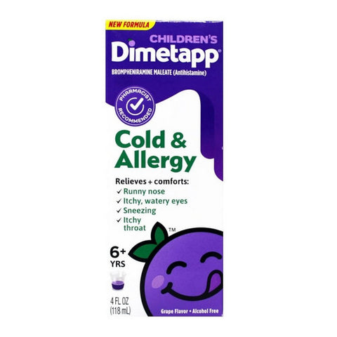 Dimetapp, Children's Cold And Allergy Liquid Grape, 4 Oz