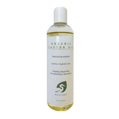 White Egret, White Egret Organic Castor Oil, 12 Oz