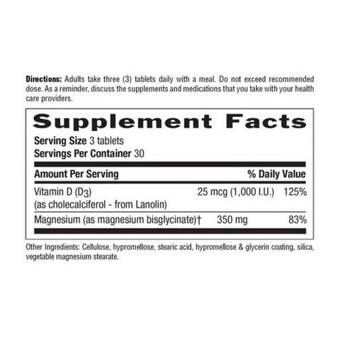 Country Life, Dual Action Magnesium Glycinate, 90 Tablets