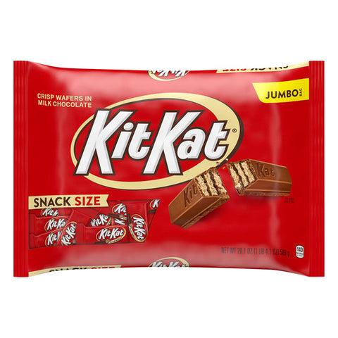 Kit Kat, Jumbo Bag Snack Size Crisp Wafers In Milk Chocolate, 20.1 Oz (Case Of 12)
