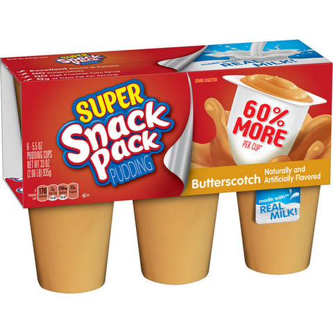 Snack Pak, Butterscotch Pudding Super, 33 Oz (Case Of 8)