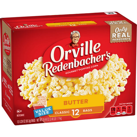 Orville Redenbacher's, Gourmet Butter Popping Corn Value Size, 39.49Oz (Case Of 4)