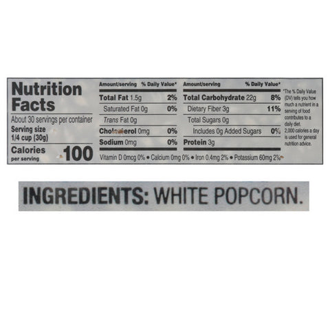 Essential Everyday, White Kernel Popcorn, 32 Oz (Case Of 12)