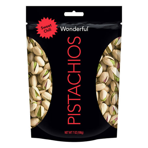 Wonderful Pistachios, Sweet Chili Pistachios, 7Oz (Case Of 10)