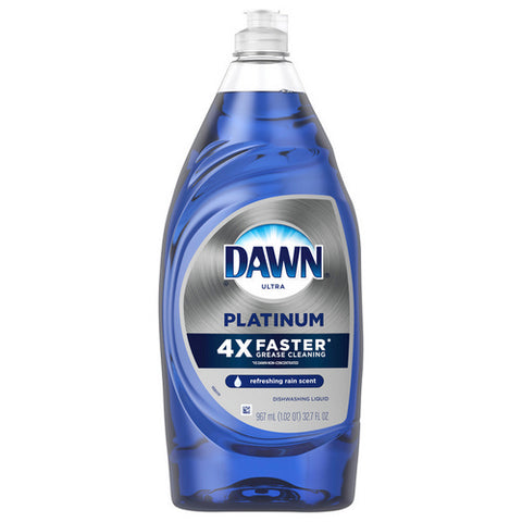 Dawn, Platinum Dishwashing Liquid Dish Soap Refreshing Rain Scent, 32.7 Oz (Case Of 8)