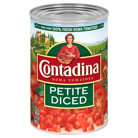 Contadina, Roma Style Petite Cut Diced Tomatoes, 14.5 Oz (Case Of 12)
