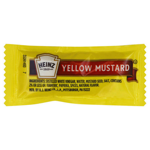Heinz, Mild Mustard Single Serve, 0.2 Oz (Case Of 500)