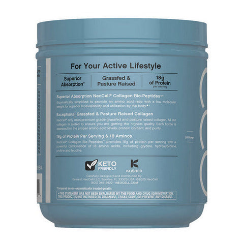 Neocell Laboratories, Collagen Peptides Grass Fed, 20 Oz Neocell Laboratories