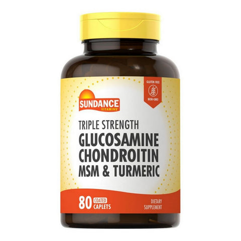Sundance, Glucosamine Chondroitin With MSM and Turmeric, 80 Caps