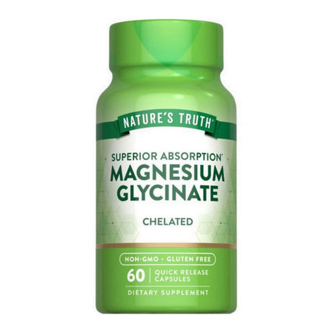 Super Absorption Magnesium Glycinate 60 Caps by Nature's Truth