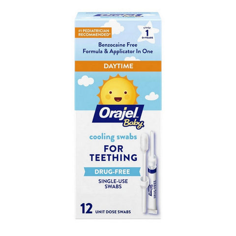 Daytime Cooling Swabs Teething Treatment 12 Count by Orajel