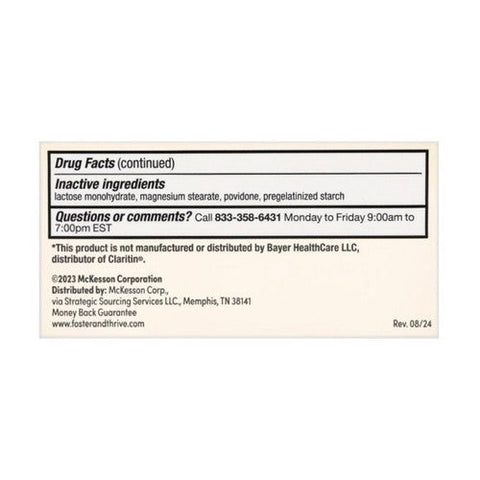 Foster And Thrive, Allergy Relief Loratadine, 10 Mg, 300 Tabs Foster And Thrive