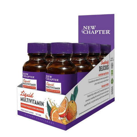 Liquid Multivitamin Orange Mango Flavor 8 Count by New Chapter