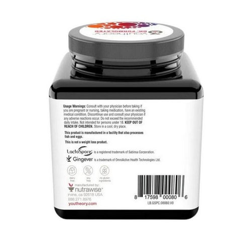 Youtheory, 2 X Action Probiotic GLP-1 Support, 30 Caps