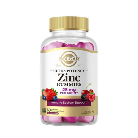 Ultra Potency Zinc Gummies Mixed Fruit 25 Count by Solgar