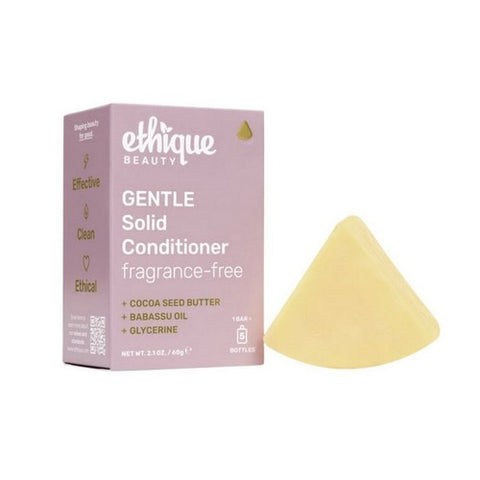 Gentle Solid Conditioner Fragrance Free 2.1 Oz by Ethique