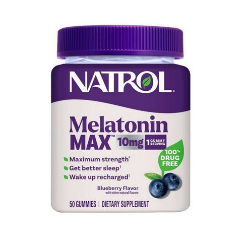 MelatoninMax Blueberry 50 Gummies by Natrol