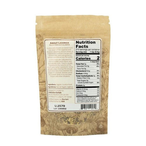 Celebration Herbals, Organic Licorice Root Cut And Shifted, 128 Grams Celebration Herbals