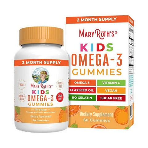 Kids Omega-3 Gummies Orange 60 Count by MaryRuth's