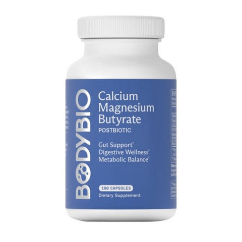 Calcium Magnesium Butyrate 100 Capsules by BodyBio