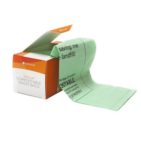 Food Scrap Bags Compostable 25 Bags (2.5 Gallons) by Full Circle Home