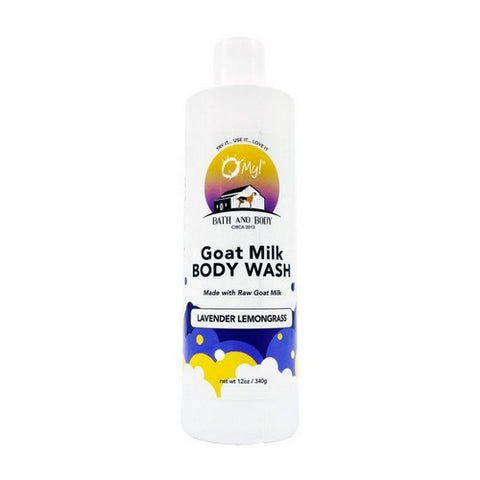 Goat Milk Body Wash Lavender Lemongrass 12 Oz by O MY!
