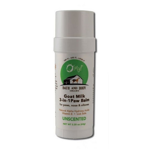 Goat Milk Dog Paw Balm Unscented 2.25 Oz by O MY!