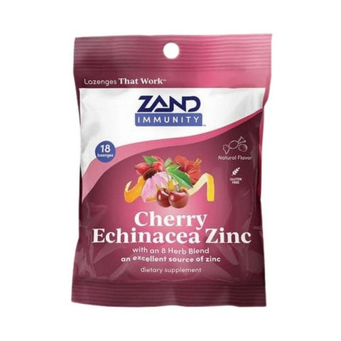 Cherry Echinacea Zinc Lozenges 18 Count by Zand