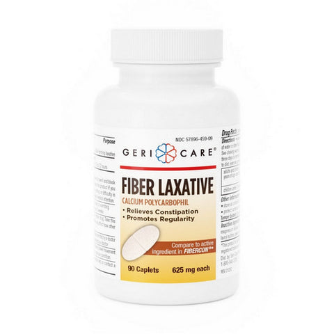 Fiber Laxative Calcium Polycarbophil 90 Caps by Gericare