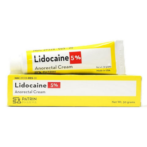 Lidocaine 5% Anorectal Cream 30 Grams by Patrin