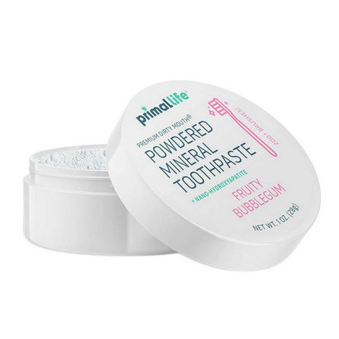 Organics Dirty Mouth Toothpowder Fruity Bubblegum 1 Oz by Primal Life Organics