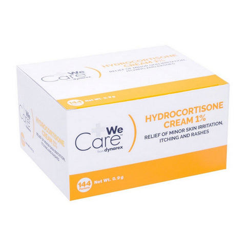 Hydrocortisone Cream 1% 144 Packets by Dynarex