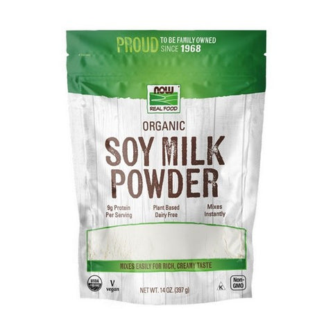 Organic Soy Milk Powder 14 Oz by Now Foods
