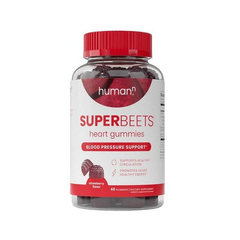 Humann, SuperBeets Strawberry Heart Gummies, 60 Count