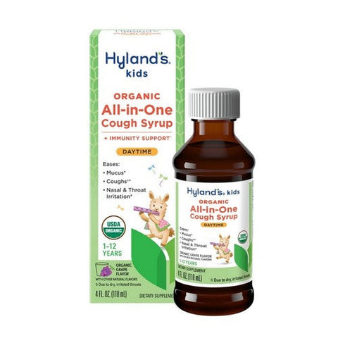 Hylands, Kids Organic All-In-One Cough Syrup Daytime Grape, 4 Oz Hylands