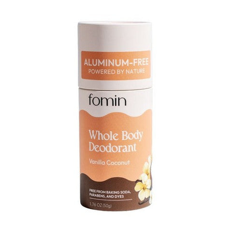 Fomin, Whole Body Deodorant Aluminum-Free Vanilla Coconut, 1.76 Oz Fomin