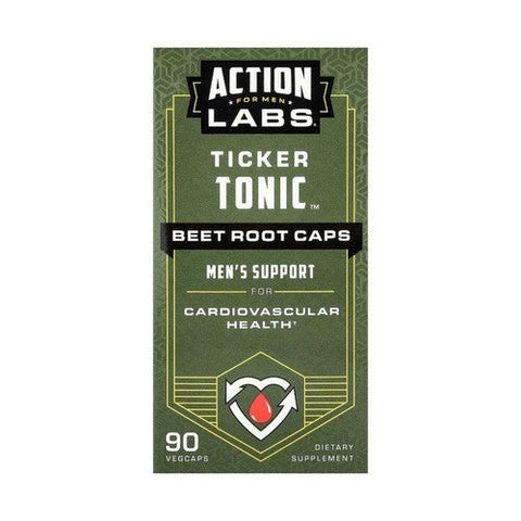 Action Labs, Ticker Tonic Beet Root Caps, 90 Count Action Labs