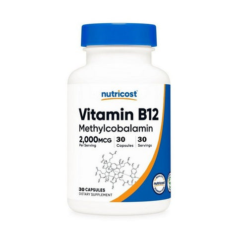Vitamin B12 Methylcobalamin 30 Caps by Nutricost
