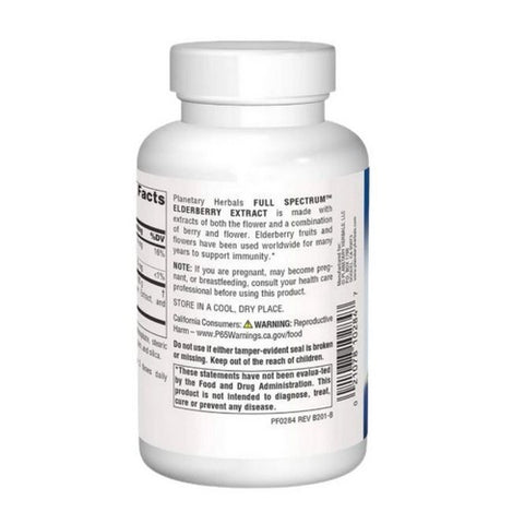 Planetary Herbals, Full Spectrum Elderberry Extract, 525 mg, 90 Tabs