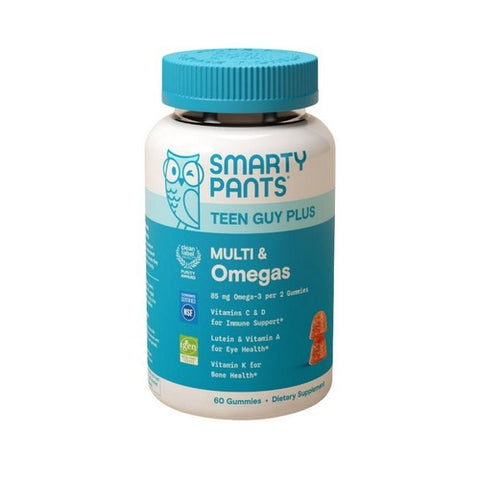 Teen Guy Plus Multivitamin And Omegas 60 Gummies by SmartyPants