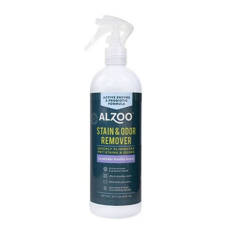 Stain And Odor Remover Lavender Vanilla Spray 16 Oz by Alzoo