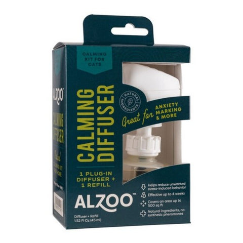 Plant-Based Calming Diffuser Kit Cats 1.52 Oz by Alzoo