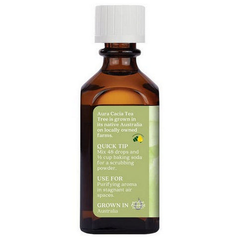 Aura Cacia, 100% Pure Essential Oil Tea Tree, (melaleuca alternafolia) 2 Fl Oz