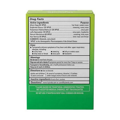 Hylands, Seasonal Allergy, 60 Tabs